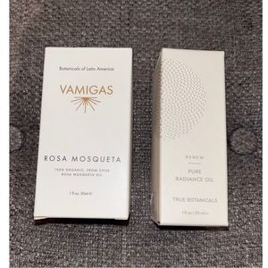Brand New Vamigas Rose Mosquesta Oil & 1 True Botanical Renew Pure Radiance Oil